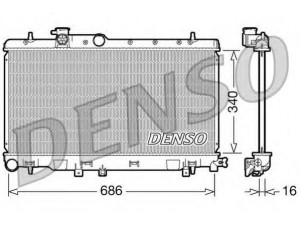 DENSO DRM36006 radiatorius, variklio aušinimas 
 Aušinimo sistema -> Radiatorius/alyvos aušintuvas -> Radiatorius/dalys
45111FE080, 45111FE081