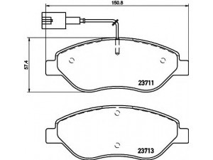 HELLA 8DB 355 020-561 stabdžių trinkelių rinkinys, diskinis stabdys 
 Techninės priežiūros dalys -> Papildomas remontas
77365808, 77365808, 77365808