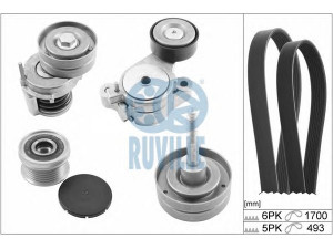 RUVILLE 5635380 V formos rumbuotas diržas, komplektas 
 Techninės priežiūros dalys -> Techninės priežiūros intervalai