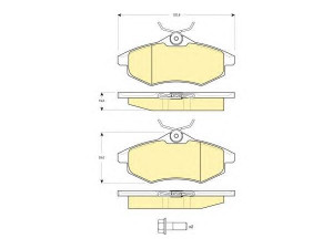 GIRLING 6114951 stabdžių trinkelių rinkinys, diskinis stabdys 
 Techninės priežiūros dalys -> Papildomas remontas
425236, 425258, 425345, 425369
