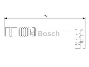 BOSCH 1 987 473 008 įspėjimo kontaktas, stabdžių trinkelių susidėvėjimas 
 Stabdžių sistema -> Susidėvėjimo indikatorius, stabdžių trinkelės
210 540 11 17, A 210 540 11 17