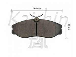 KAISHIN FK1213 stabdžių trinkelių rinkinys, diskinis stabdys 
 Techninės priežiūros dalys -> Papildomas remontas
410609C525, 410609C526