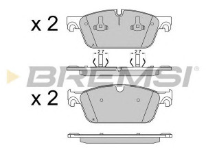 BREMSI BP3565 stabdžių trinkelių rinkinys, diskinis stabdys
99735193903