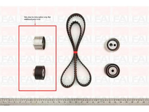 FAI AutoParts TBK219 paskirstymo diržo komplektas 
 Techninės priežiūros dalys -> Papildomas remontas
0831-74, 083174, 0831S2, 9400831739