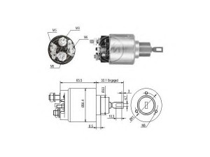 ERA 227357 solenoidinis jungiklis, starteris 
 Elektros įranga -> Starterio sistema -> Solenoidinis jungiklis