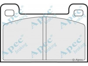 APEC braking PAD564 stabdžių trinkelių rinkinys, diskinis stabdys
7701458172, 113655441, 114430200