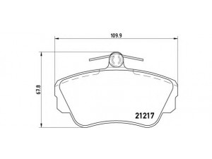 BREMBO P 86 010 stabdžių trinkelių rinkinys, diskinis stabdys 
 Techninės priežiūros dalys -> Papildomas remontas
3344061, 3344787, 33447871