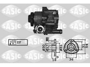 SASIC 7076010 hidraulinis siurblys, vairo sistema 
 Vairavimas -> Vairo pavara/siurblys
032145157A, 032145157AX, 6N0422154EX
