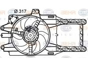 HELLA 8EW 351 039-511 ventiliatorius, radiatoriaus 
 Aušinimo sistema -> Oro aušinimas
46763326, 46763326