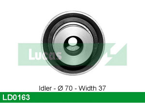 LUCAS ENGINE DRIVE LD0163 įtempiklio skriemulys, paskirstymo diržas