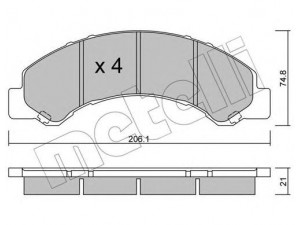 METELLI 22-0620-0 stabdžių trinkelių rinkinys, diskinis stabdys 
 Techninės priežiūros dalys -> Papildomas remontas
8-97168633-0, 8-97329266-0, 8-97377522-0