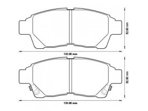 BENDIX 572543B stabdžių trinkelių rinkinys, diskinis stabdys 
 Techninės priežiūros dalys -> Papildomas remontas
0446512540
