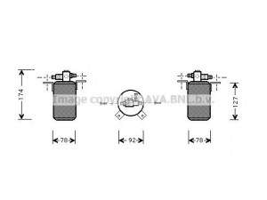 AVA QUALITY COOLING BWD021 džiovintuvas, oro kondicionierius 
 Oro kondicionavimas -> Džiovintuvas
64531394109, 64538391025