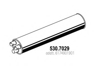 ASSO 530.7029 vidurinis / galinis duslintuvas
6174901901