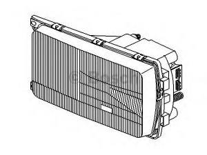 BOSCH 0 301 060 166 priekinis žibintas