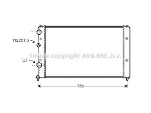 AVA QUALITY COOLING VW2122 radiatorius, variklio aušinimas 
 Aušinimo sistema -> Radiatorius/alyvos aušintuvas -> Radiatorius/dalys
3A0121253C, 3A0121253E, 3A0121253T