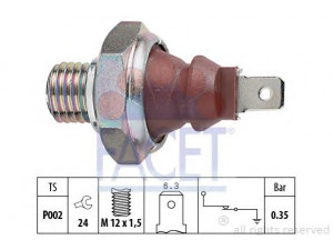 FACET 7.0026 alyvos slėgio jungiklis 
 Variklis -> Variklio elektra
13 54 2 73, 61 31 1 243 414, 61 31 1 354 272