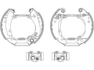 HELLA PAGID 8DB 355 003-661 stabdžių trinkelių komplektas 
 Techninės priežiūros dalys -> Papildomas remontas
424121, 4241J6, 4241J9, 424121