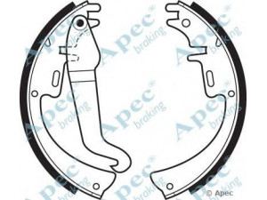 APEC braking SHU35 stabdžių trinkelė 
 Stabdžių sistema -> Būgninis stabdys -> Stabdžių įdėklas/ trinkelė
1605382, 1605537, 1605552, 90114932