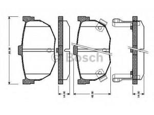 BOSCH 0 986 TB2 619 stabdžių trinkelių rinkinys, diskinis stabdys 
 Techninės priežiūros dalys -> Papildomas remontas
58302 2FA10