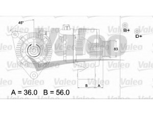 VALEO 437187 kintamosios srovės generatorius 
 Elektros įranga -> Kint. sr. generatorius/dalys -> Kintamosios srovės generatorius
37300-29000, 3730029000
