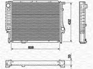 MAGNETI MARELLI 350213422000 radiatorius, variklio aušinimas 
 Aušinimo sistema -> Radiatorius/alyvos aušintuvas -> Radiatorius/dalys
17111709459, 17111712360, 17111723467