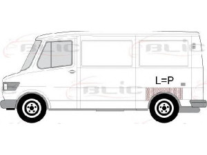 BLIC 6504-03-3545560P purvasargis 
 Kėbulas -> Transporto priemonės galas -> Purvasaugiai