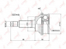 LYNXauto CO-3771A jungčių komplektas, kardaninis velenas
FA30-22-510A, FA30-22-510B, FS18-22-510