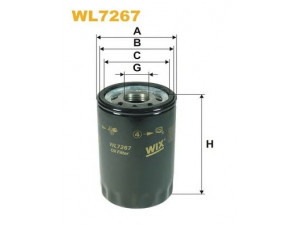 WIX FILTERS WL7267 alyvos filtras 
 Techninės priežiūros dalys -> Techninės priežiūros intervalai
96JV6714AA, EAZ1354