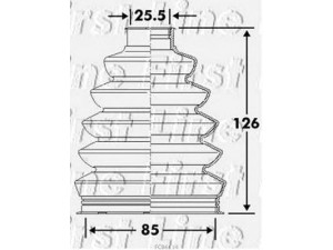 FIRST LINE FCB6114 gofruotoji membrana, kardaninis velenas 
 Ratų pavara -> Gofruotoji membrana
31 60 9 806 560, 46308465