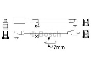 BOSCH 0 986 356 807 uždegimo laido komplektas 
 Kibirkšties / kaitinamasis uždegimas -> Uždegimo laidai/jungtys
GHT 270, GHT 282