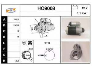 SNRA HO9008 starteris
31200568692, S114111
