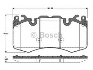 BOSCH 0 986 TB3 110 stabdžių trinkelių rinkinys, diskinis stabdys 
 Techninės priežiūros dalys -> Papildomas remontas
LR016684, LR020362, LRO16684, LRO16962