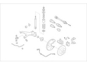 DELPHI VW-05894-R rato pakaba 
 Ašies montavimas/vairavimo mechanizmas/ratai -> Prekių paieška pagal schemą