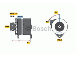 BOSCH 0 986 037 040 kintamosios srovės generatorius 
 Elektros įranga -> Kint. sr. generatorius/dalys -> Kintamosios srovės generatorius
DBC 3067