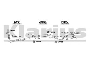 KLARIUS 790156U išmetimo sistema 
 Išmetimo sistema -> Išmetimo sistema, visa