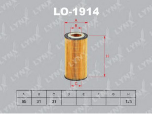 LYNXauto LO-1914 alyvos filtras 
 Techninės priežiūros dalys -> Techninės priežiūros intervalai
30757730, 30788490