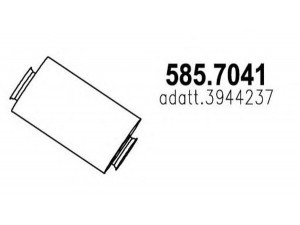 ASSO 585.7041 vidurinis / galinis duslintuvas 
 Išmetimo sistema -> Duslintuvas
3944237