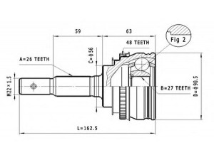 STATIM C.569 jungčių komplektas, kardaninis velenas 
 Ratų pavara -> Sujungimai/komplektas
