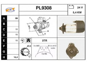 SNRA PL9308 starteris