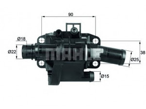 MAHLE ORIGINAL TH 41 83 termostatas, aušinimo skystis 
 Aušinimo sistema -> Termostatas/tarpiklis -> Thermostat
1336X2, 1230673, 1254379, 1313841