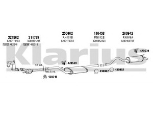 KLARIUS 720925E išmetimo sistema 
 Išmetimo sistema -> Išmetimo sistema, visa