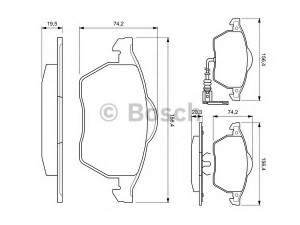 BOSCH 0 986 424 501 stabdžių trinkelių rinkinys, diskinis stabdys
1J0 698 151 K, 1J0 698 151 M, 8N0 698 151 A