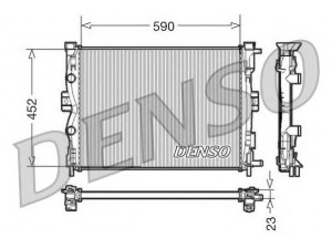 DENSO DRM23055 radiatorius, variklio aušinimas 
 Aušinimo sistema -> Radiatorius/alyvos aušintuvas -> Radiatorius/dalys
8200115541