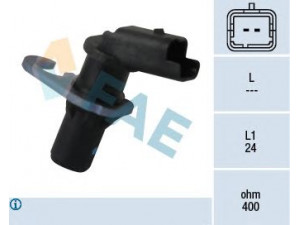 FAE 79114 impulso jutiklis, smagratis; RPM jutiklis, variklio valdymas 
 Elektros įranga -> Jutikliai
96.357.329, 96.357.329.80, 9635732980