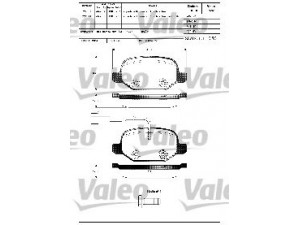 VALEO 601302 stabdžių trinkelių rinkinys, diskinis stabdys 
 Techninės priežiūros dalys -> Papildomas remontas
77365752