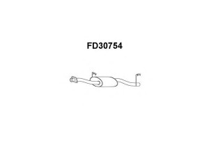 VENEPORTE FD30754 priekinis duslintuvas 
 Išmetimo sistema -> Duslintuvas
1019672, 1508218, 6646729, 6808684
