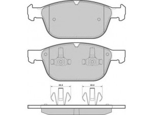 FREMAX FBP-1678 stabdžių trinkelių rinkinys, diskinis stabdys 
 Techninės priežiūros dalys -> Papildomas remontas
30793943, 31277334