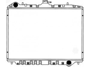 SAKURA  Automotive 1240-0105 radiatorius, variklio aušinimas