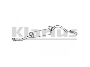KLARIUS TY311E galinis duslintuvas 
 Išmetimo sistema -> Duslintuvas
174305B161, 174305B165, J174305B165